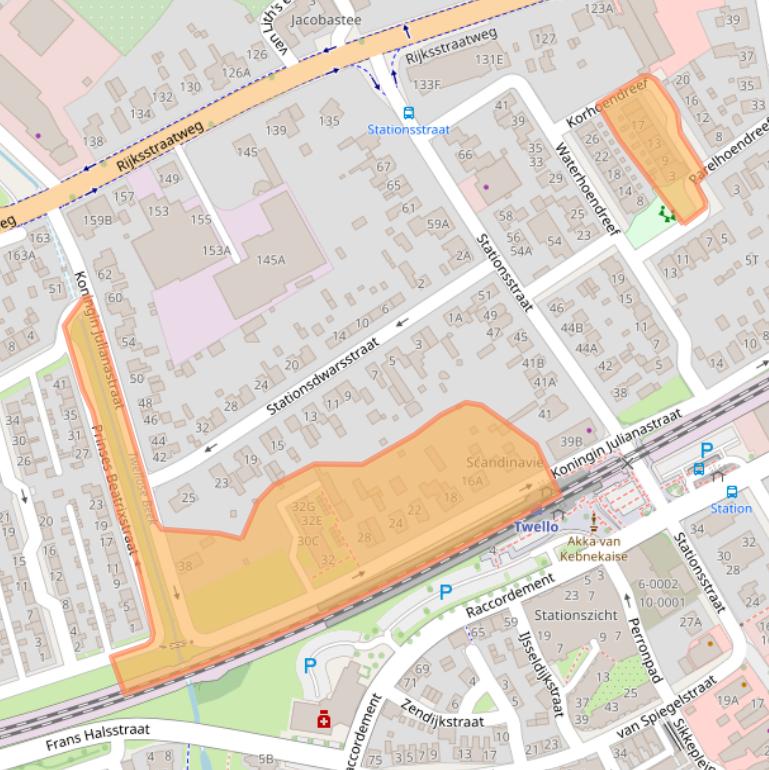 Kaart van postcodegebied 7391EB.