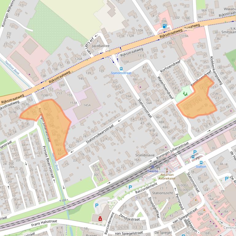 Kaart van postcodegebied 7391EC.