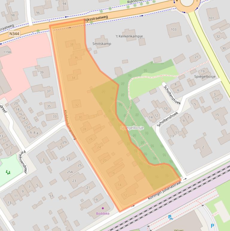 Kaart van postcodegebied 7391EP.