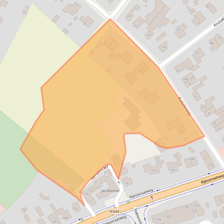 Kaart van postcodegebied 7391ES.