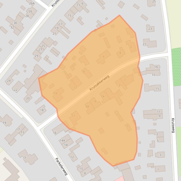 Kaart van postcodegebied 7391GA.