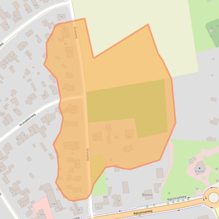 Kaart van postcodegebied 7391GB.