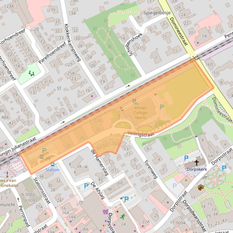 Kaart van postcodegebied 7391GM.