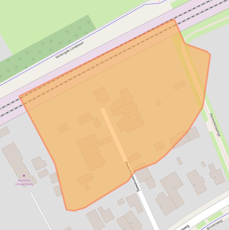 Kaart van postcodegebied 7391GS.