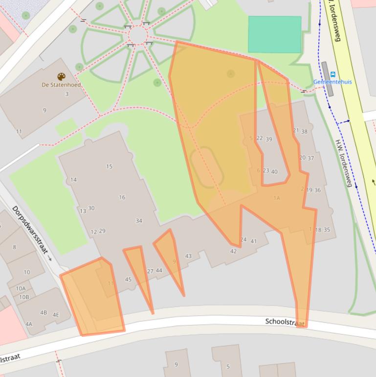 Kaart van postcodegebied 7391GT.