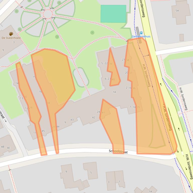 Kaart van postcodegebied 7391GW.