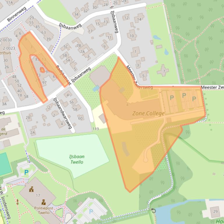 Kaart van postcodegebied 7391HD.