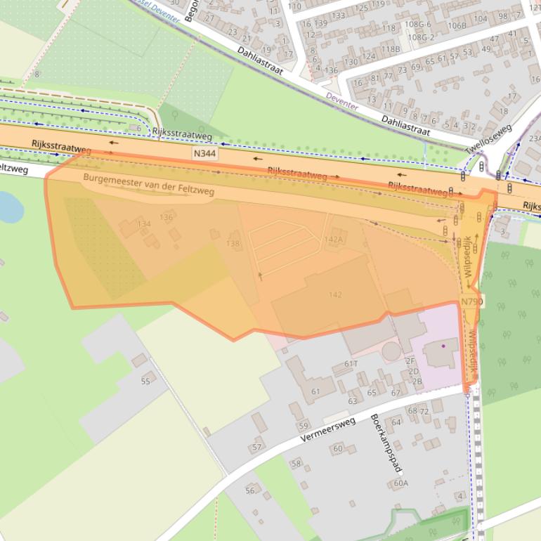 Kaart van postcodegebied 7391HR.