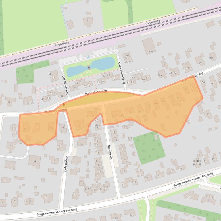 Kaart van postcodegebied 7391JE.