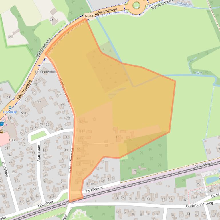 Kaart van postcodegebied 7391JT.