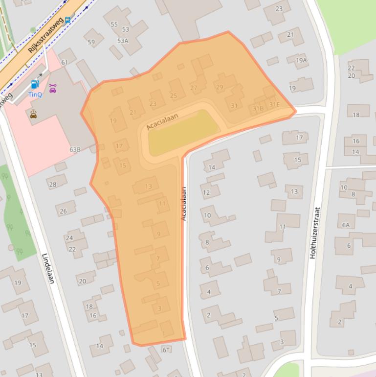 Kaart van postcodegebied 7391JV.