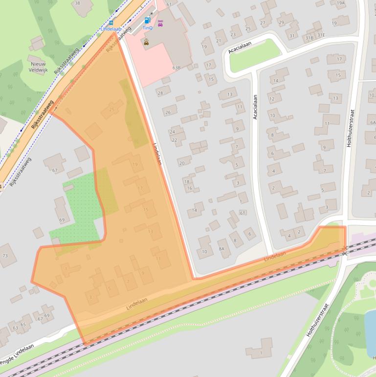 Kaart van postcodegebied 7391JX.