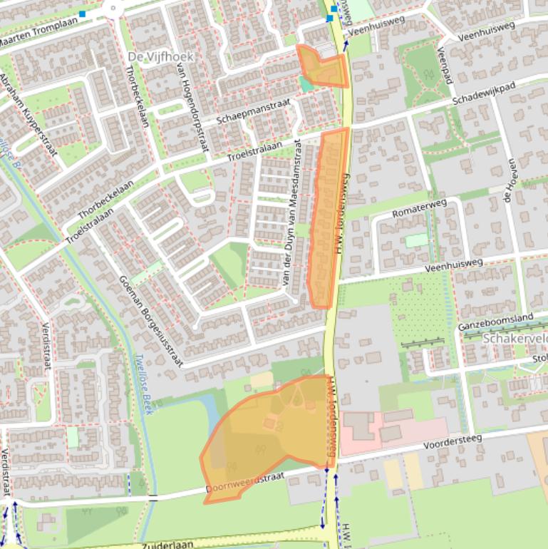 Kaart van postcodegebied 7391KG.