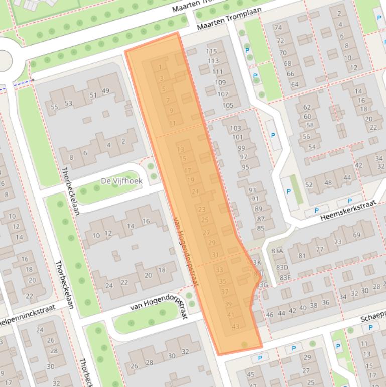 Kaart van postcodegebied 7391LC.