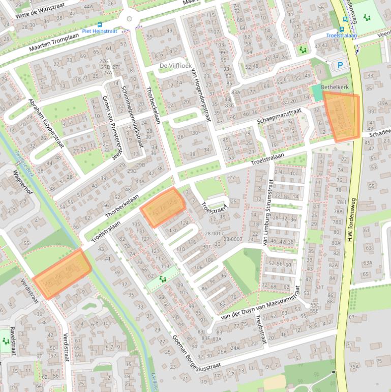 Kaart van postcodegebied 7391LK.