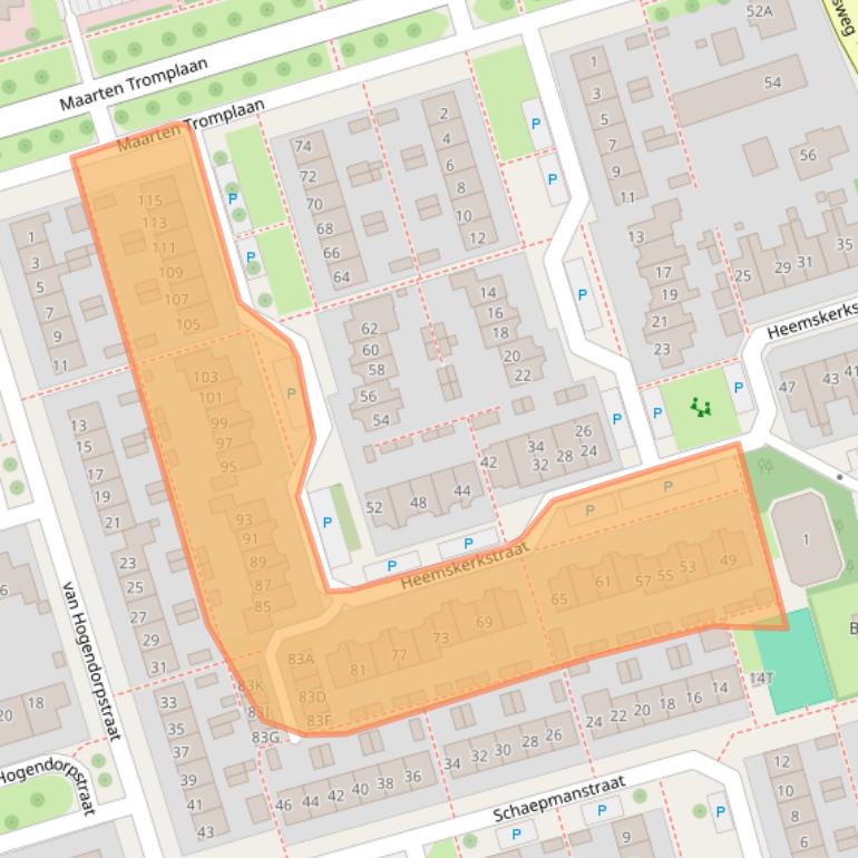 Kaart van postcodegebied 7391LN.