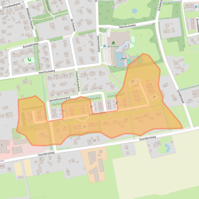 Kaart van postcodegebied 7391LZ.