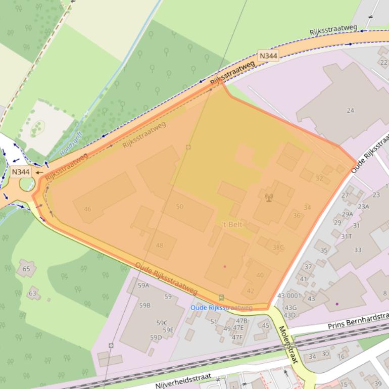 Kaart van postcodegebied 7391ME.