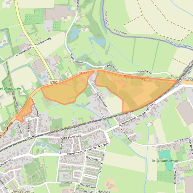 Kaart van postcodegebied 7391MH.