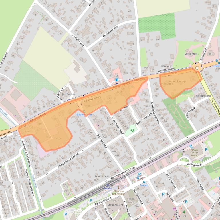 Kaart van postcodegebied 7391MK.