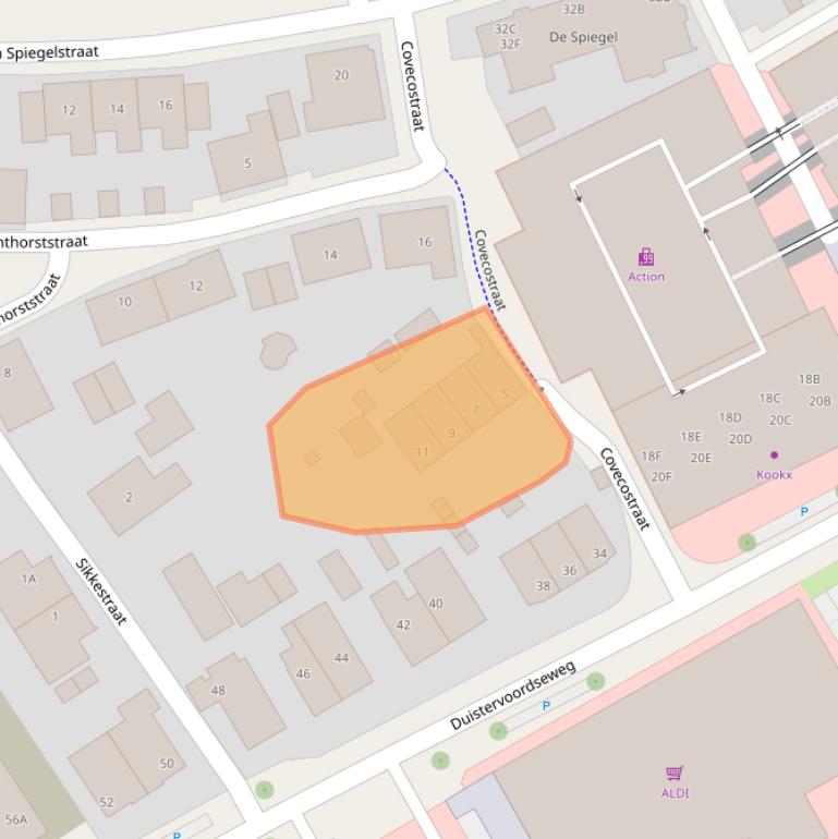 Kaart van postcodegebied 7391NE.