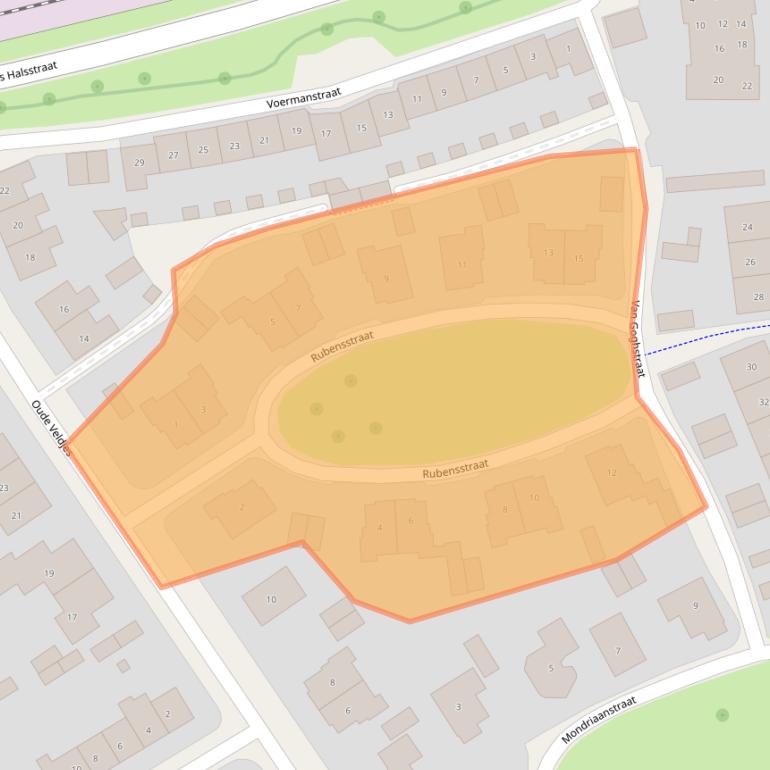 Kaart van postcodegebied 7391NX.