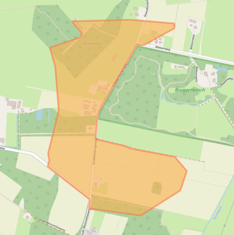 Kaart van postcodegebied 7391PB.