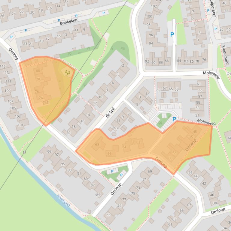 Kaart van postcodegebied 7391PN.