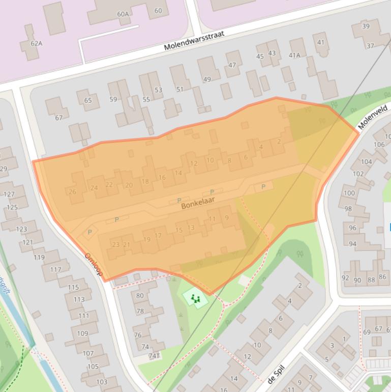 Kaart van postcodegebied 7391PS.