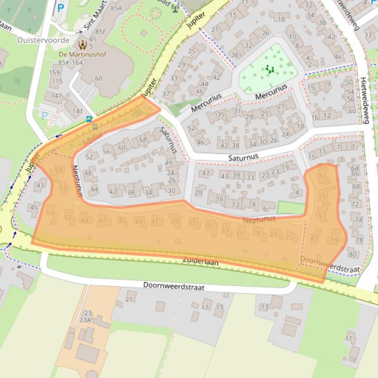 Kaart van postcodegebied 7391RP.