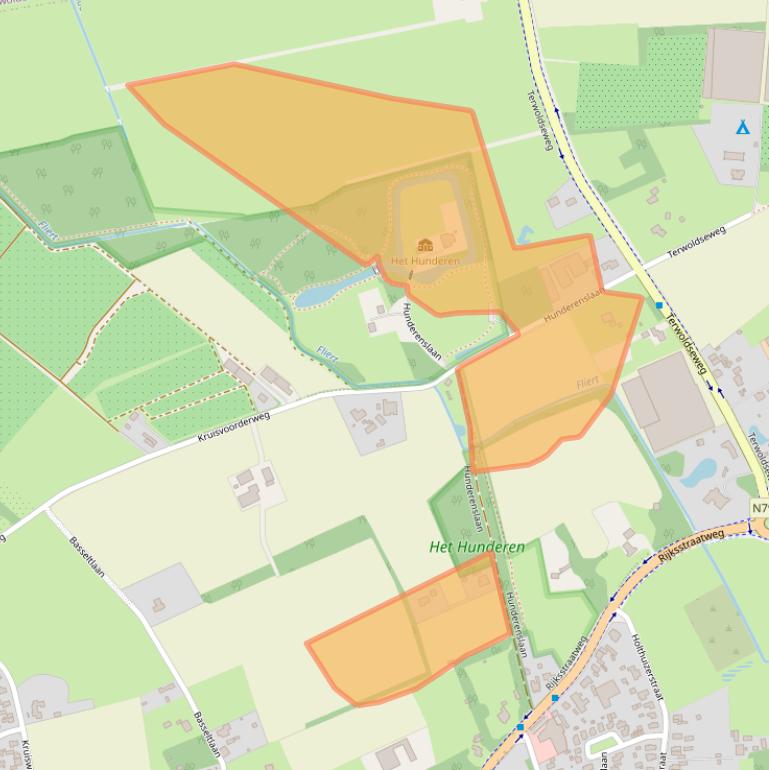 Kaart van postcodegebied 7391TB.