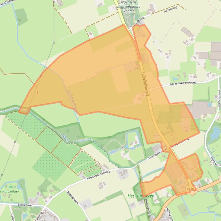 Kaart van postcodegebied 7391TC.