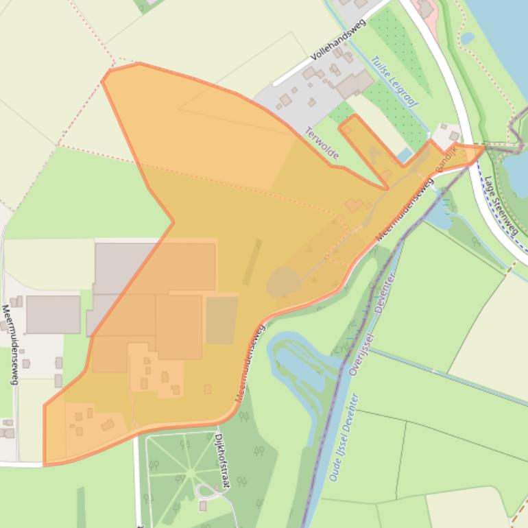 Kaart van postcodegebied 7391TE.