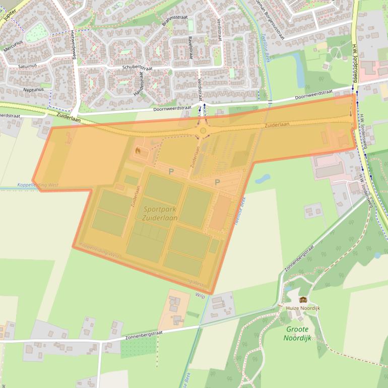 Kaart van postcodegebied 7391TZ.