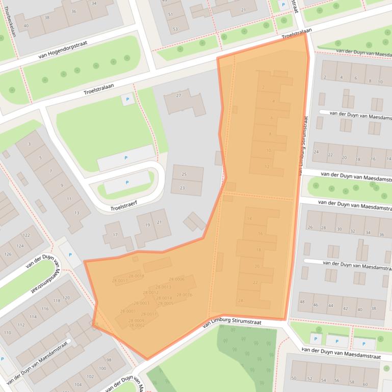 Kaart van postcodegebied 7391VT.