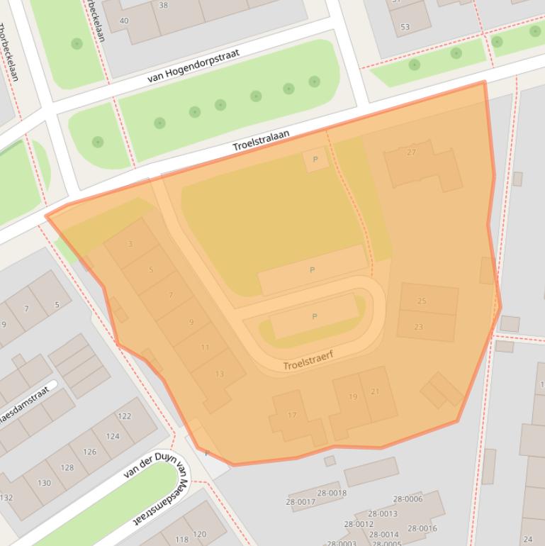 Kaart van postcodegebied 7391VV.