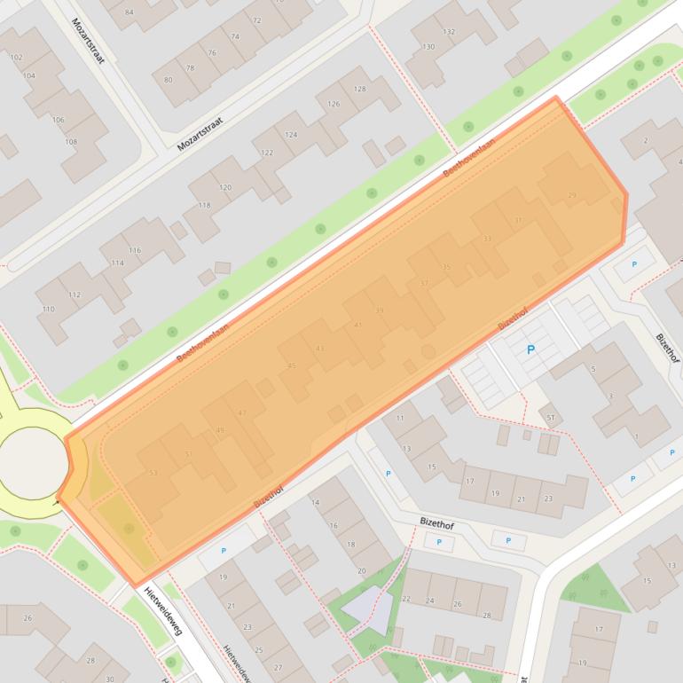 Kaart van postcodegebied 7391XW.