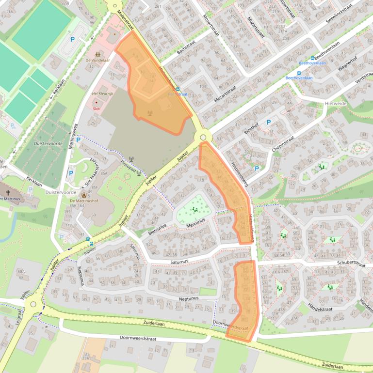 Kaart van postcodegebied 7391XX.