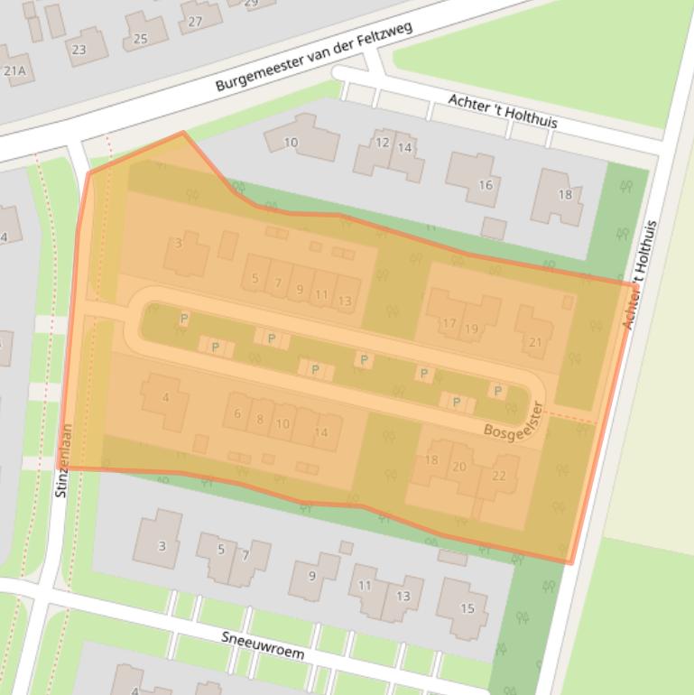 Kaart van postcodegebied 7392AA.