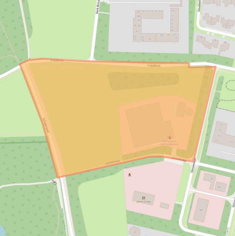 Kaart van postcodegebied 7392AJ.