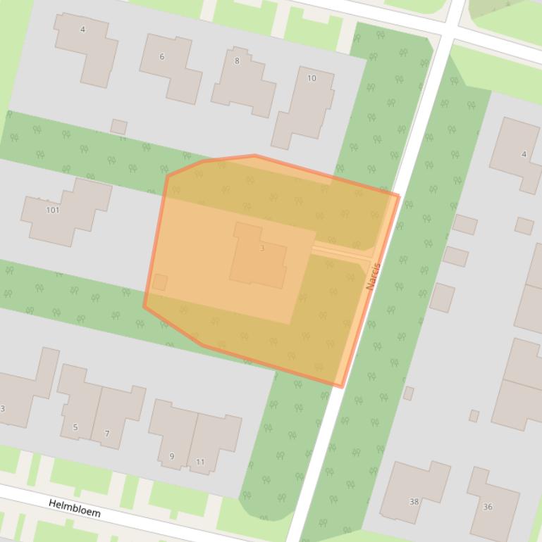 Kaart van postcodegebied 7392AR.