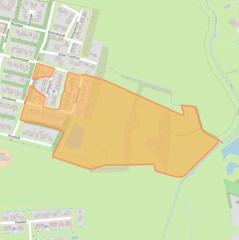 Kaart van postcodegebied 7392AV.