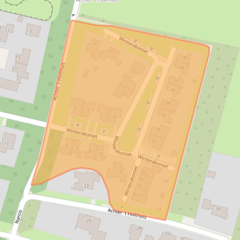 Kaart van postcodegebied 7392AX.