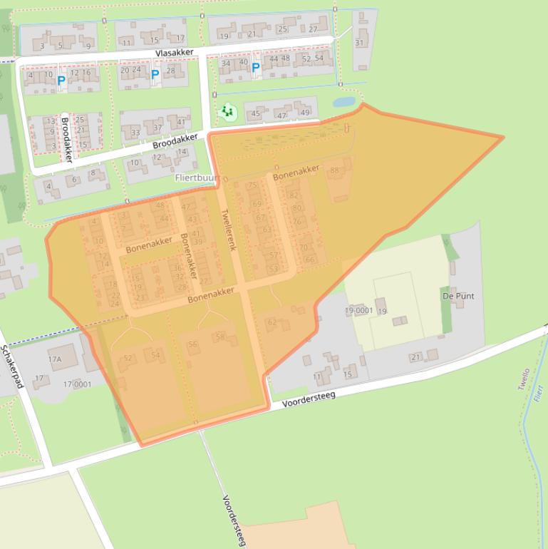 Kaart van postcodegebied 7392BA.