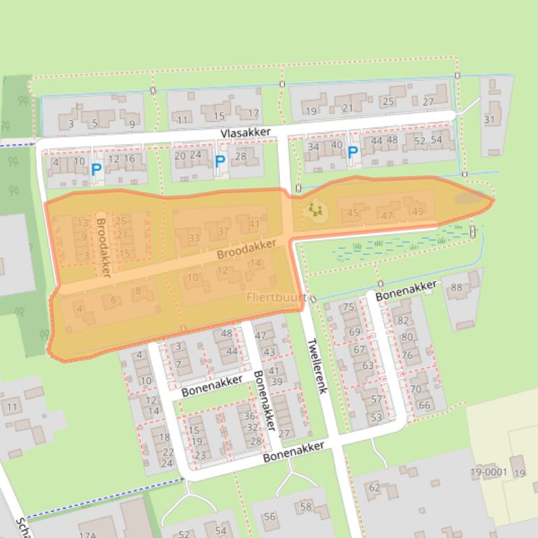 Kaart van postcodegebied 7392BB.