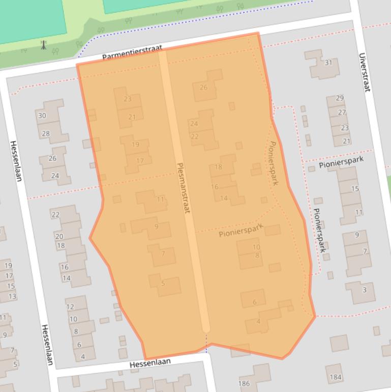 Kaart van postcodegebied 7395MR.