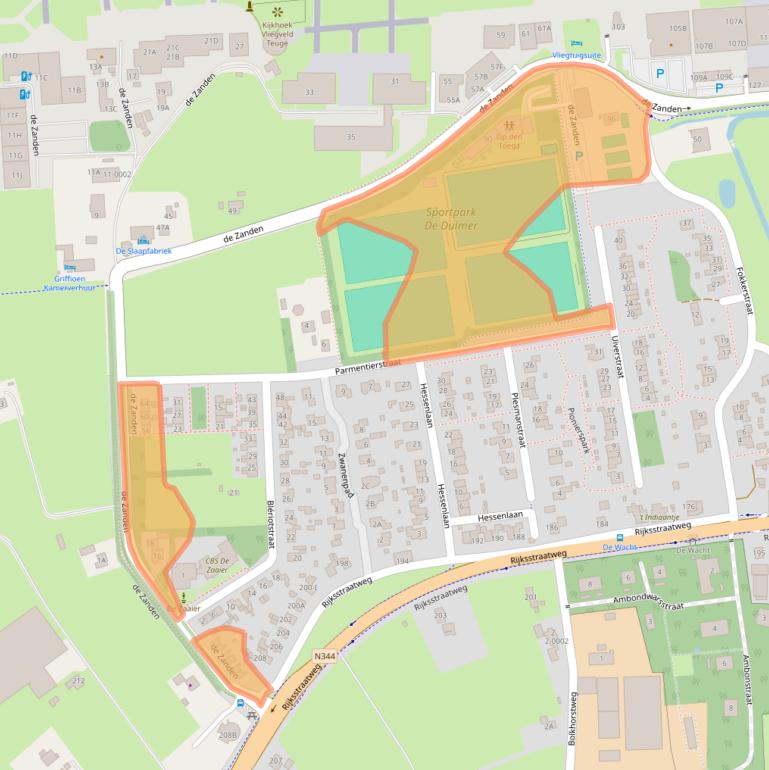 Kaart van postcodegebied 7395PB.