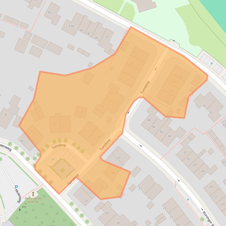 Kaart van postcodegebied 7396AG.