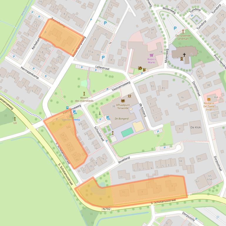 Kaart van postcodegebied 7396AS.