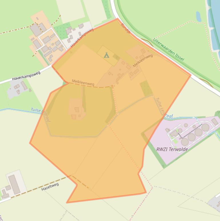 Kaart van postcodegebied 7396BT.